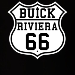 Highway Route 1966 Buick Riviera Classic Car T Shirt
