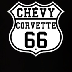 Highway Route 1966 Chevrolet Corvette Classic Car T Shirt