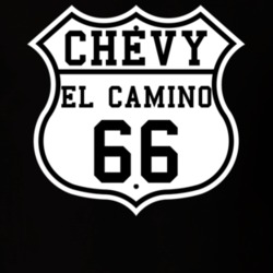 Highway Route 1966 Chevrolet El Camino Classic Car T Shirt