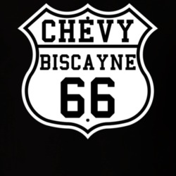 Highway Route 1966 Chevy Biscayne Classic Car T Shirt