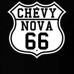 Highway Route 1966 Chevy Nova Classic Car T Shirt