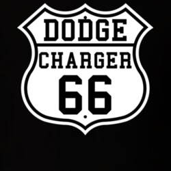 Highway Route 1966 Dodge Charger Classic Car T Shirt