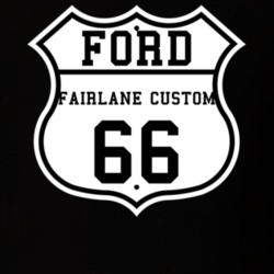 Highway Route 1966 Fairlane Classic Car T Shirt