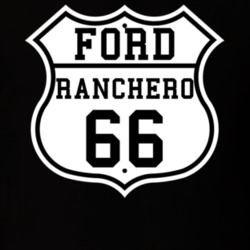 Highway Route 1966 Ranchero Classic Car T Shirt