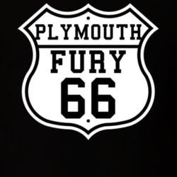 Highway Route 1966 Plymouth Fury Classic Car T Shirt