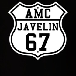 Highway Route 1967 AMC Javelin Classic Car T Shirt