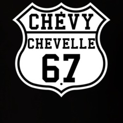 Highway Route 1967 Chevelle Classic Car T Shirt