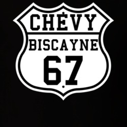 Highway Route 1967 Chevy Biscayne Classic Car T Shirt