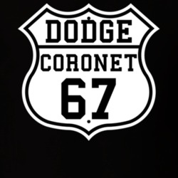 Highway Route 1967 Dodge Coronet Classic Car T Shirt