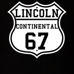 Highway Route 1967 Lincoln Continental Classic Car T Shirt