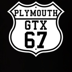Highway Route 1967 Plymouth GTX Classic Car T Shirt