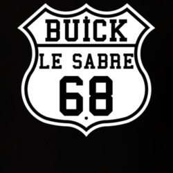 Highway Route 1968 Buick Le Sabre Classic Car T Shirt