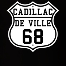 Highway Route 1968 Cadillac De Ville Classic Car T Shirt