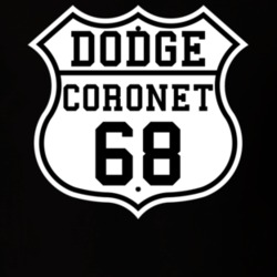 Highway Route 1968 Dodge Coronet Classic Car T Shirt