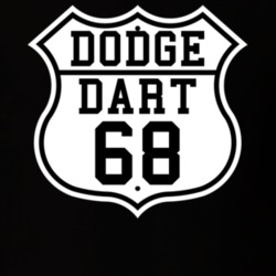 Highway Route 1968 Dodge Dart Classic Car T Shirt