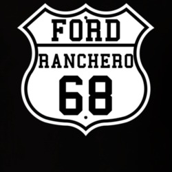 Highway Route 1968 Ranchero Classic Car T Shirt