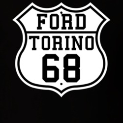 Highway Route 1968 Torino Classic Car T Shirt