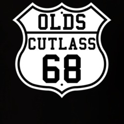 Highway Route 1968 Oldsmobile CutlaSS Classic Car T Shirt