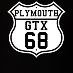 Highway Route 1968 Plymouth GTX Classic Car T Shirt