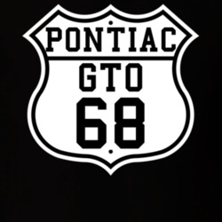 Highway Route 1968 Pontiac GTO Classic Car T Shirt