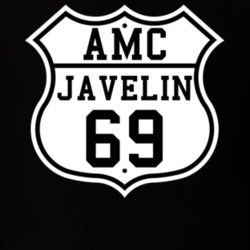 Highway Route 1969 AMC Javelin Classic Car T Shirt