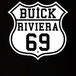 Highway Route 1969 Buick Riviera Classic Car T Shirt