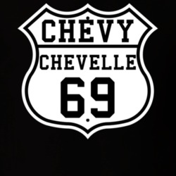 Highway Route 1969 Chevelle Classic Car T Shirt