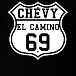 Highway Route 1969 Chevrolet El Camino Classic Car T Shirt