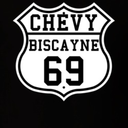 Highway Route 1969 Chevy Biscayne Classic Car T Shirt