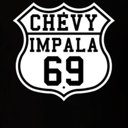 Highway Route 1969 Chevy Impala Classic Car T Shirt