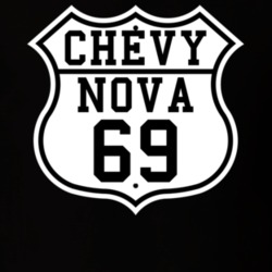 Highway Route 1969 Chevy Nova Classic Car T Shirt