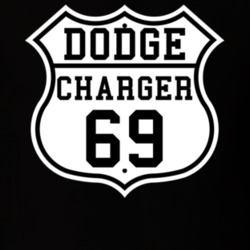 Highway Route 1969 Dodge Charger Classic Car T Shirt