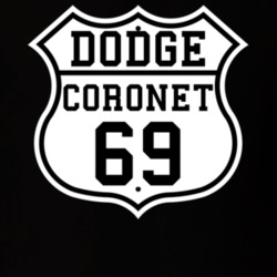 Highway Route 1969 Dodge Coronet Classic Car T Shirt