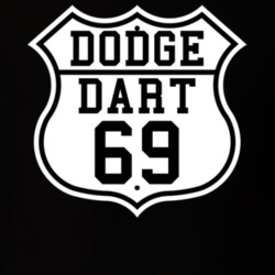 Highway Route 1969 Dodge Dart Classic Car T Shirt