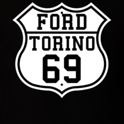Highway Route 1969 Torino Classic Car T Shirt