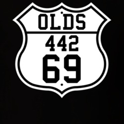 Highway Route 1969 Oldsmobile 442 Classic Car T Shirt