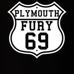 Highway Route 1969 Plymouth Fury Classic Car T Shirt