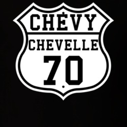 Highway Route 1970 Chevelle Classic Car T Shirt