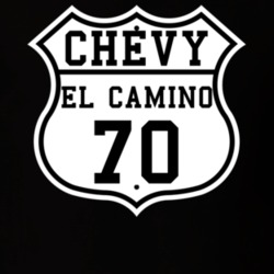 Highway Route 1970 Chevrolet El Camino Classic Car T Shirt