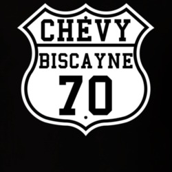 Highway Route 1970 Chevy Biscayne Classic Car T Shirt