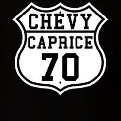 Highway Route 1970 Chevy Caprice Classic Car T Shirt