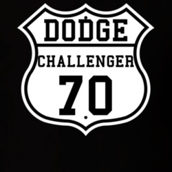 Highway Route 1970 Dodge Challenger Classic Car T Shirt
