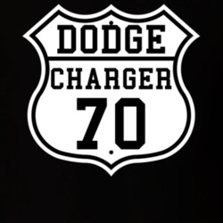 Highway Route 1970 Dodge Charger Classic Car T Shirt