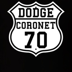 Highway Route 1970 Dodge Coronet Classic Car T Shirt