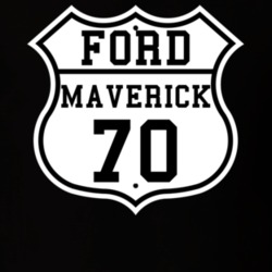 Highway Route 1970 Maverick Classic Car T Shirt