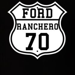 Highway Route 1970 Ranchero Classic Car T Shirt