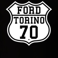 Highway Route 1970 Torino Classic Car T Shirt