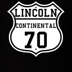 Highway Route 1970 Lincoln Continental Classic Car T Shirt