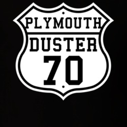 Highway Route 1970 Plymouth Duster Classic Car T Shirt