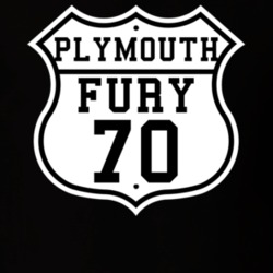 Highway Route 1970 Plymouth Fury Classic Car T Shirt